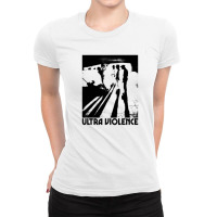 Ultra Violence  Clockwork Orange Tribute Design Ladies Fitted T-shirt | Artistshot