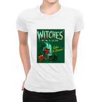 Witches Tales, Distressed   Vintage Horror Ladies Fitted T-shirt | Artistshot