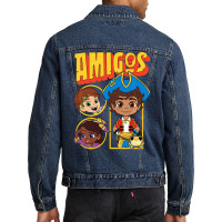 Kids Santiago Of The Seas Amigos Men Denim Jacket | Artistshot