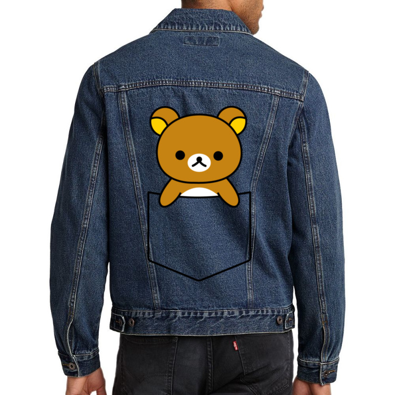 C:\users\dell\desktop\l2\chung 7\rilakkuma Pocket Rilakkuma_.png Men Denim Jacket | Artistshot