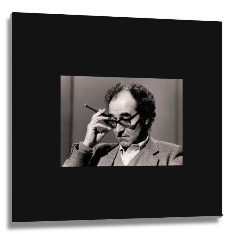 Jean-luc Godard French-swiss Film Director, Jean-luc Godard French Fil Metal Print Square | Artistshot