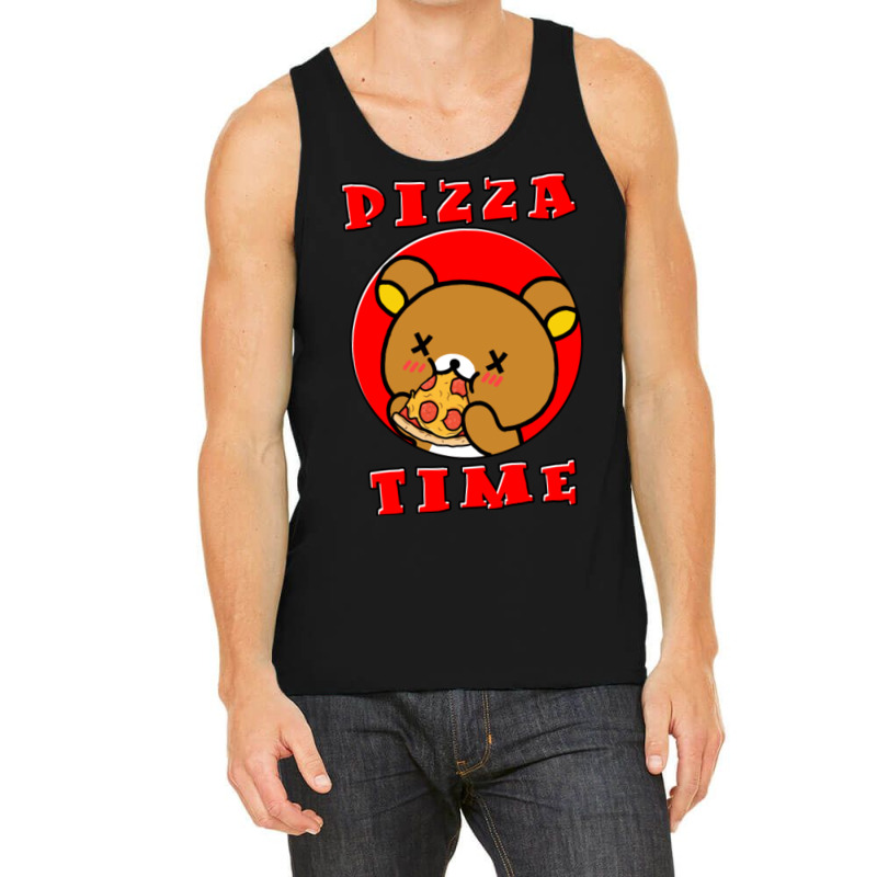 C:\users\dell\desktop\l2\chung 7\rilakkuma Relaxed Bear Pizza Time.png Tank Top | Artistshot