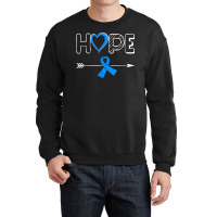 Hope Diabetes Type 1 Ribbon Type 2 Diabetes Awareness Crewneck Sweatshirt | Artistshot