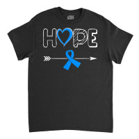 Hope Diabetes Type 1 Ribbon Type 2 Diabetes Awareness Classic T-shirt | Artistshot