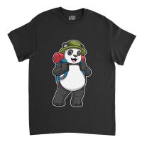 C:\users\dell\desktop\l2\chung 7\panda Types Panda As Hiker With Backp Classic T-shirt | Artistshot