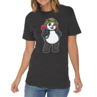 C:\users\dell\desktop\l2\chung 7\panda Types Panda As Hiker With Backp Vintage T-shirt | Artistshot