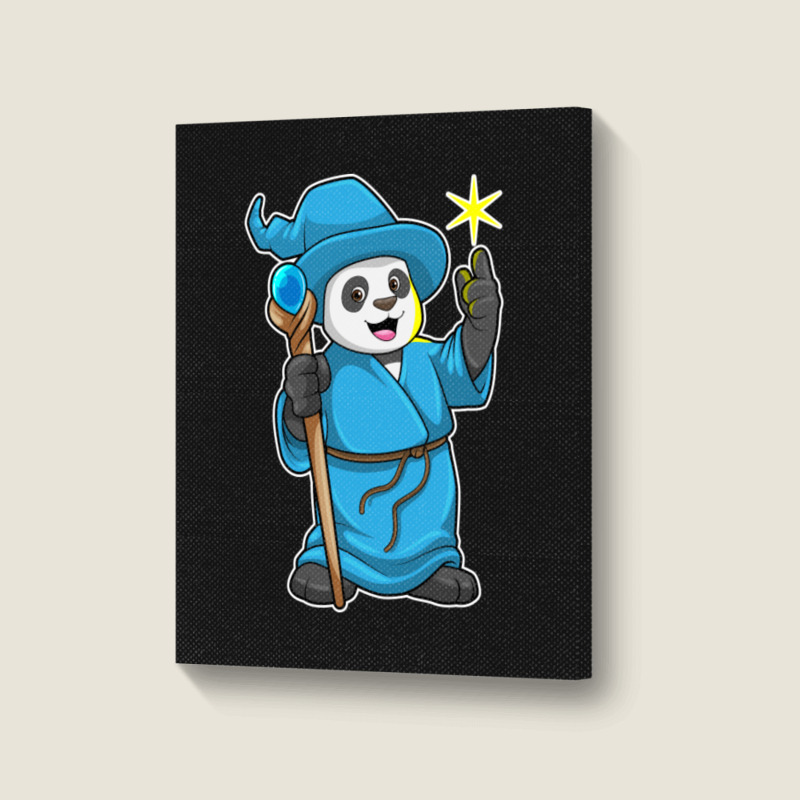 C:\users\dell\desktop\l2\chung 7\panda Types Panda As Wizard With Magi Portrait Canvas Print | Artistshot