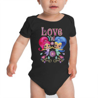 Kids Shimmer And Shine Love Ya Gem Collage Portrait Baby Bodysuit | Artistshot