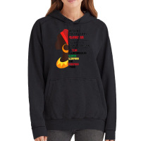 Womens Black Culture African Woman 7 Principles Celebration Vintage Hoodie | Artistshot