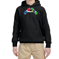 Brazil Panama Flag Brazilian Panamanian Heart T Shirt Youth Hoodie | Artistshot