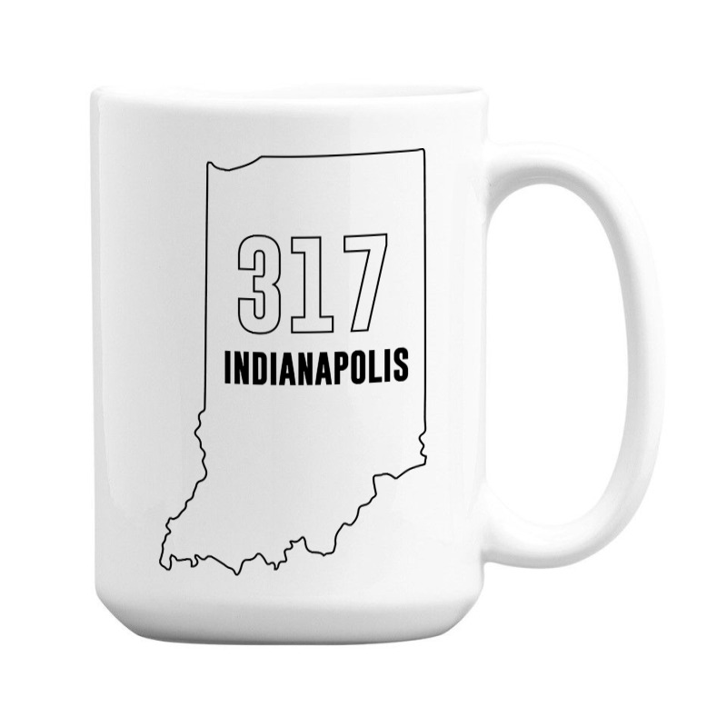 317 Area Code Of Indianapolis Or Indiana Zip List 15 Oz Coffee Mug | Artistshot