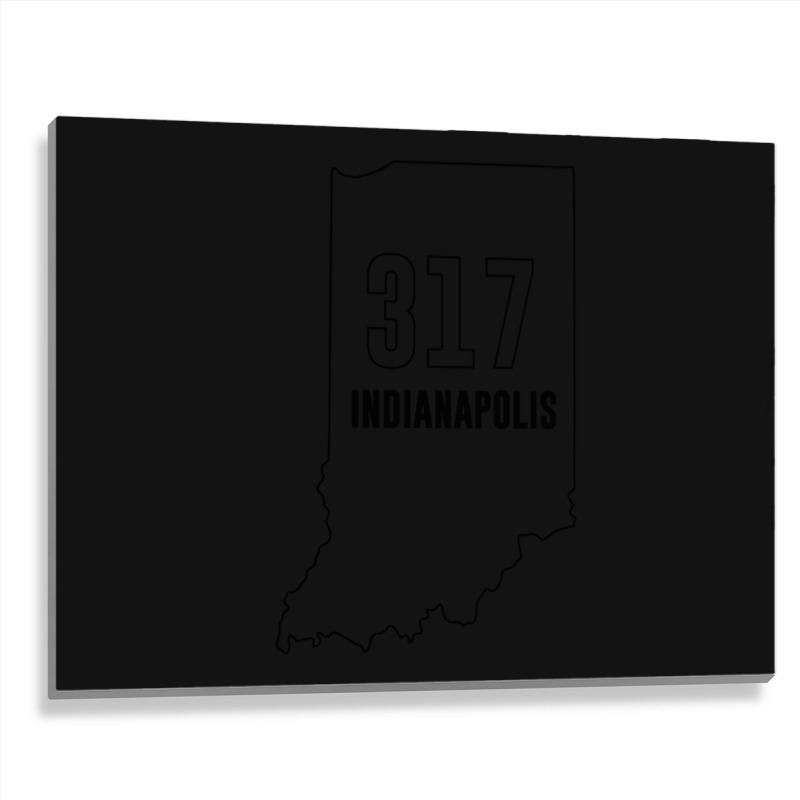 317 Area Code Of Indianapolis Or Indiana Zip List Metal Print Horizontal | Artistshot