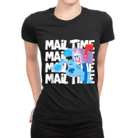 Mail Time! With Blues Clues Ladies Fitted T-shirt | Artistshot