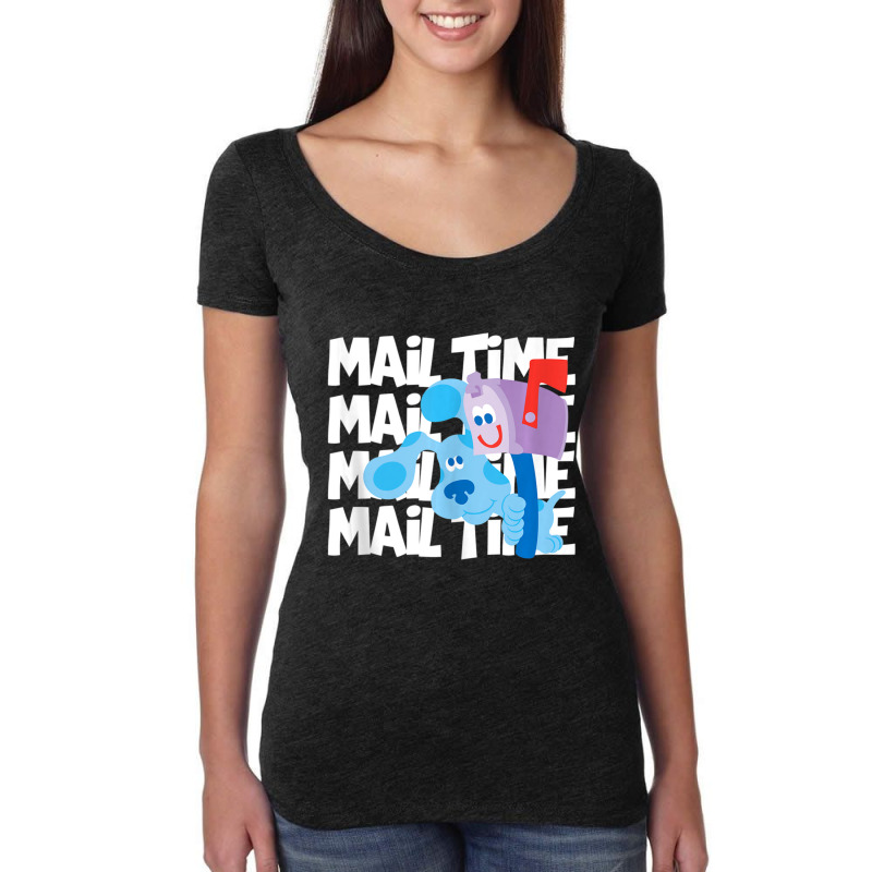 Mail Time! With Blues Clues Women's Triblend Scoop T-shirt by cm-arts | Artistshot