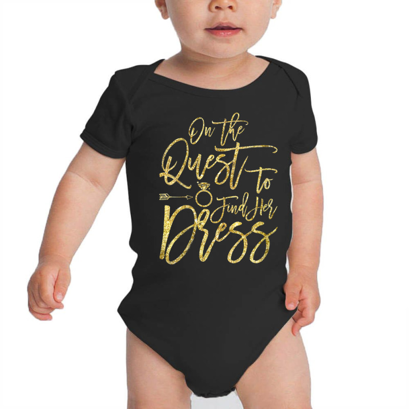 Womens On The Quest To Find Her Dress, Wedding Dress Shopping Tee V Ne Baby Bodysuit by cm-arts | Artistshot