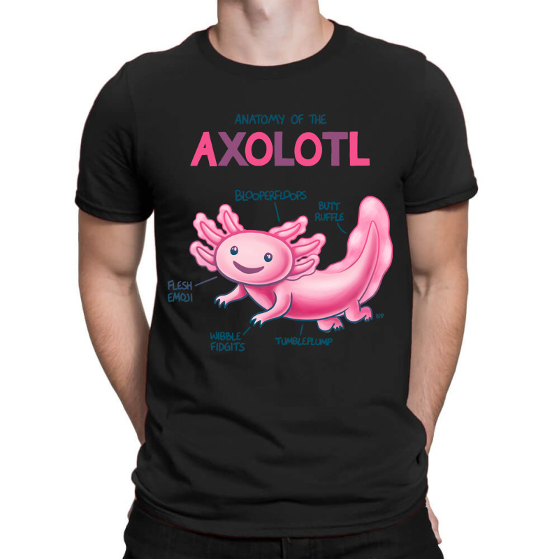 Anatomy Of The Axolotl T-shirt | Artistshot