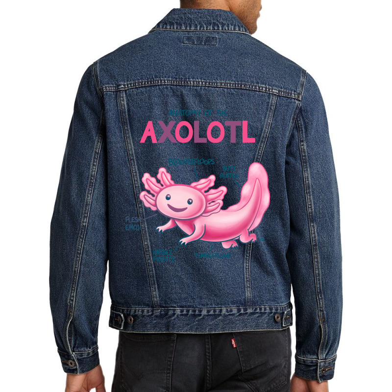 Anatomy Of The Axolotl Men Denim Jacket | Artistshot