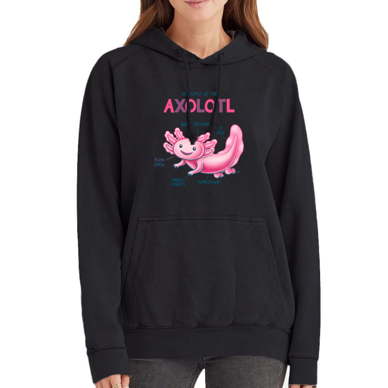 Anatomy Of The Axolotl Vintage Hoodie | Artistshot