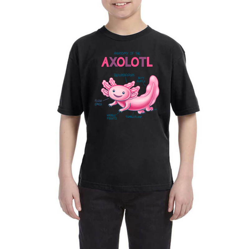 Anatomy Of The Axolotl Youth Tee | Artistshot