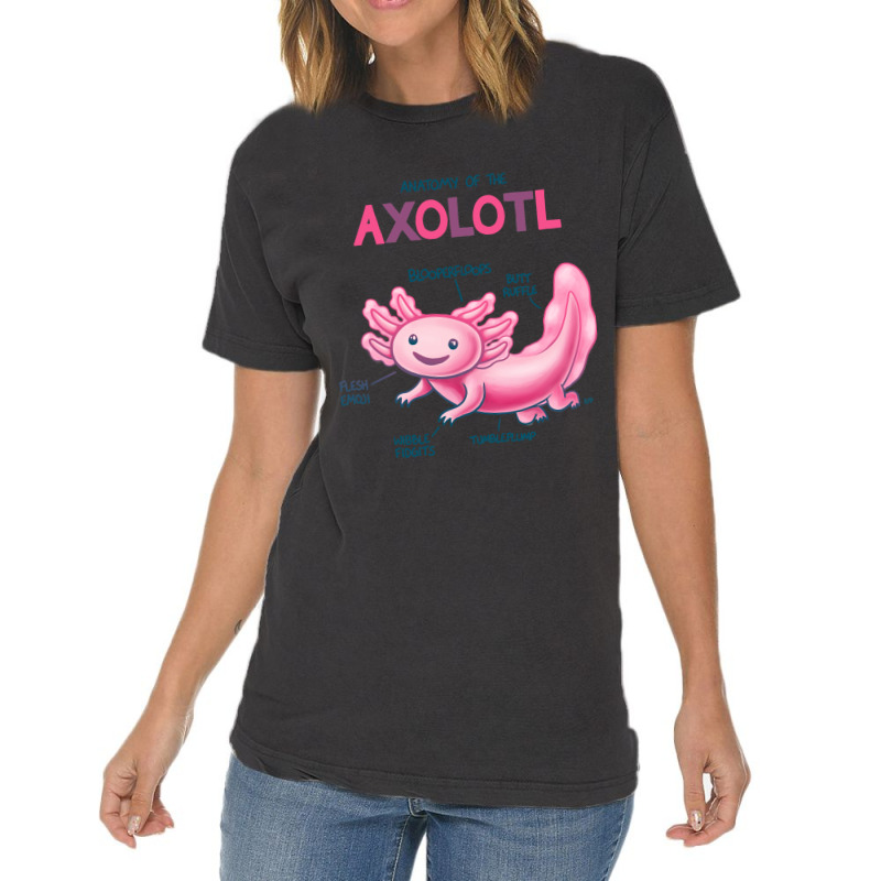 Anatomy Of The Axolotl Vintage T-shirt | Artistshot