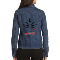 Maa Durga Ladies Denim Jacket | Artistshot