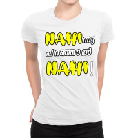 Funny Nahi Hindi Keralite Malayali Malayalam T Shirt Ladies Fitted T-shirt | Artistshot