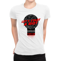 Let_s Start A Riot! Remastered Ladies Fitted T-shirt | Artistshot