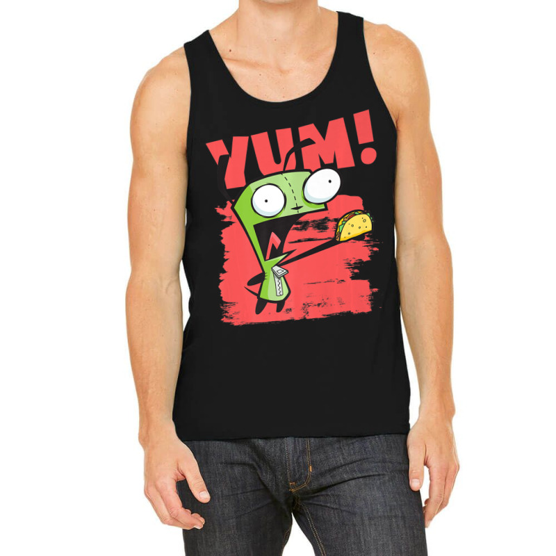 Invader Zim Gir Screaming Yum! Taco Portrait Tank Top by cm-arts | Artistshot