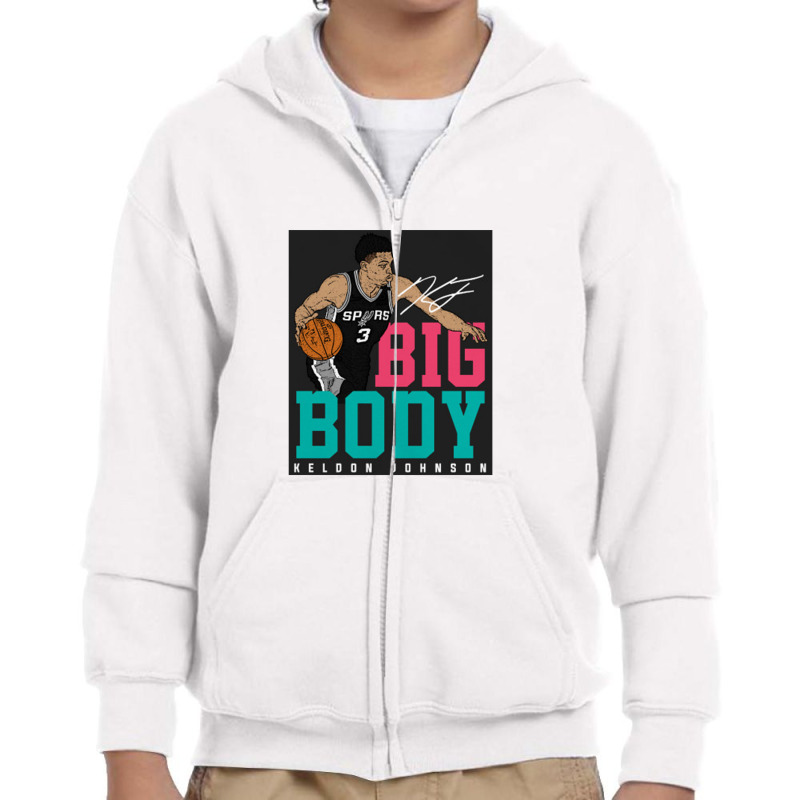 Big Body   Keldon Johnson Youth Zipper Hoodie by trexsapiensord | Artistshot