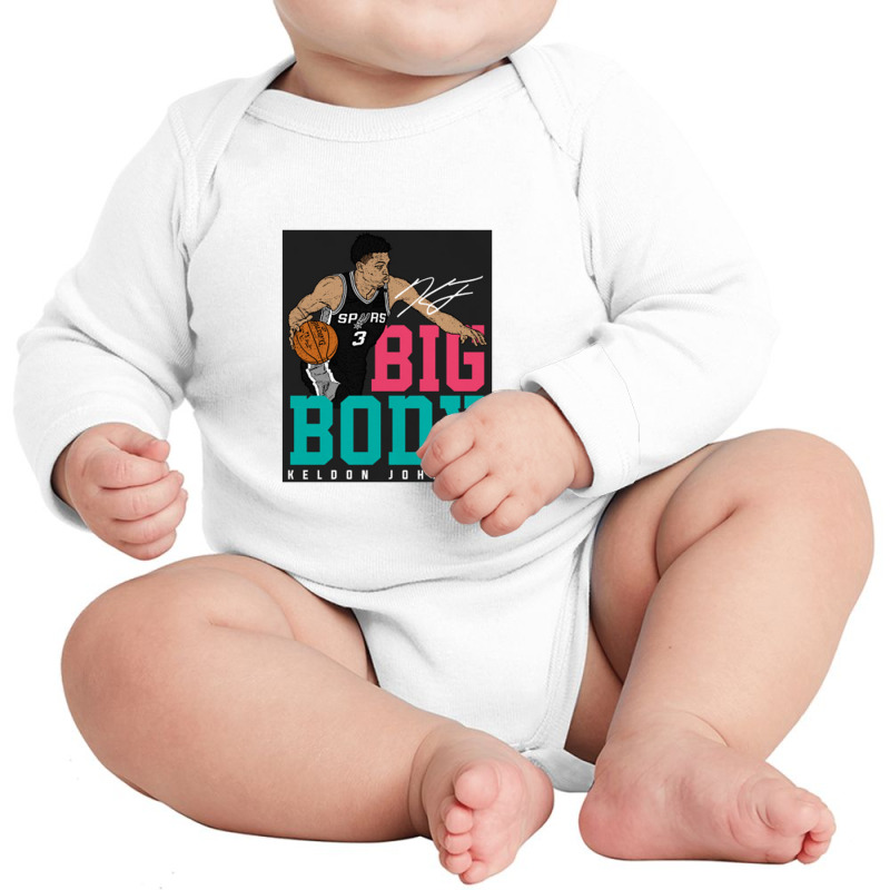 Big Body   Keldon Johnson Long Sleeve Baby Bodysuit by trexsapiensord | Artistshot