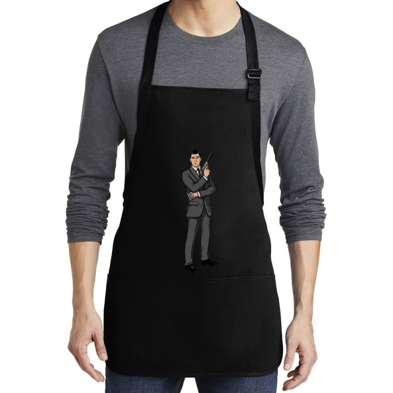 C:\users\dell\desktop\l2\chung 7\spies Spy Guy_.png Medium-length Apron | Artistshot