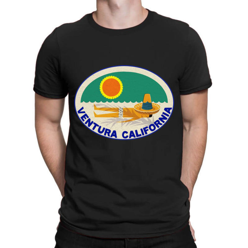 Ventura California Vintage Beach Travel Pacific Ocean T-shirt | Artistshot