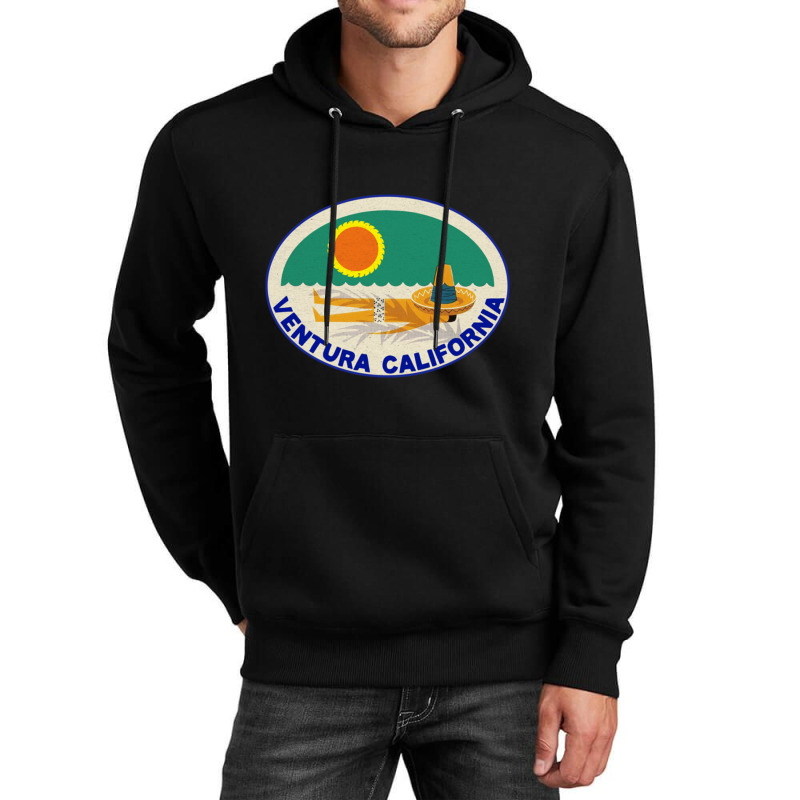 Ventura California Vintage Beach Travel Pacific Ocean Unisex Hoodie | Artistshot