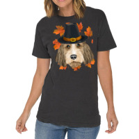 Fall Petit Basset Griffon Vendeen Pilgrim Thanksgiving Vintage T-shirt | Artistshot