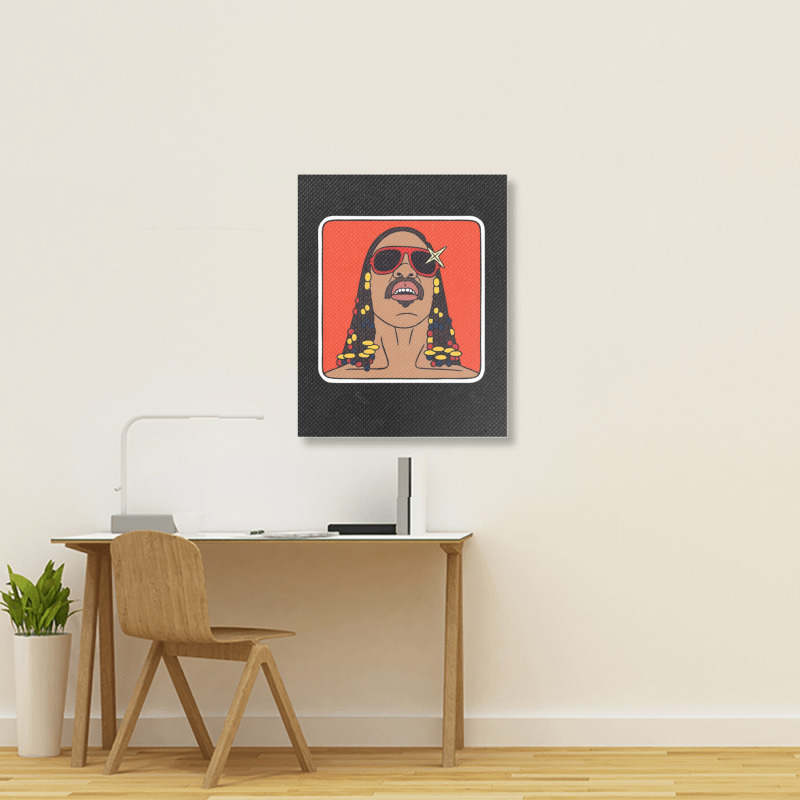 C:\users\dell\desktop\l2\chung 7\stevie Wonder Retro Wonder.png Portrait Canvas Print | Artistshot