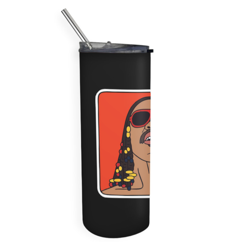 C:\users\dell\desktop\l2\chung 7\stevie Wonder Retro Wonder.png Skinny Tumbler | Artistshot