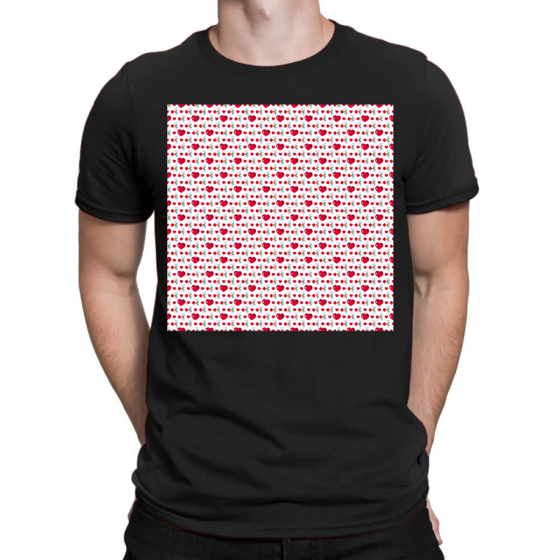 Beautiful Hearts Seamless Patterns-wddga T-shirt | Artistshot