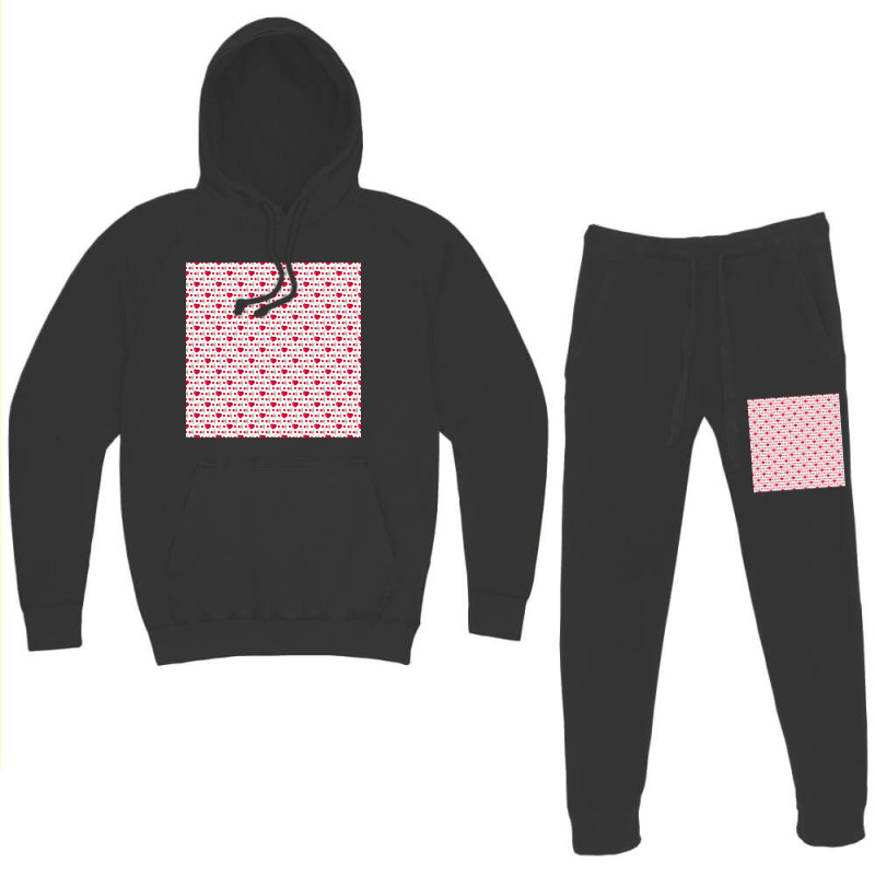 Beautiful Hearts Seamless Patterns-wddga Hoodie & Jogger Set | Artistshot