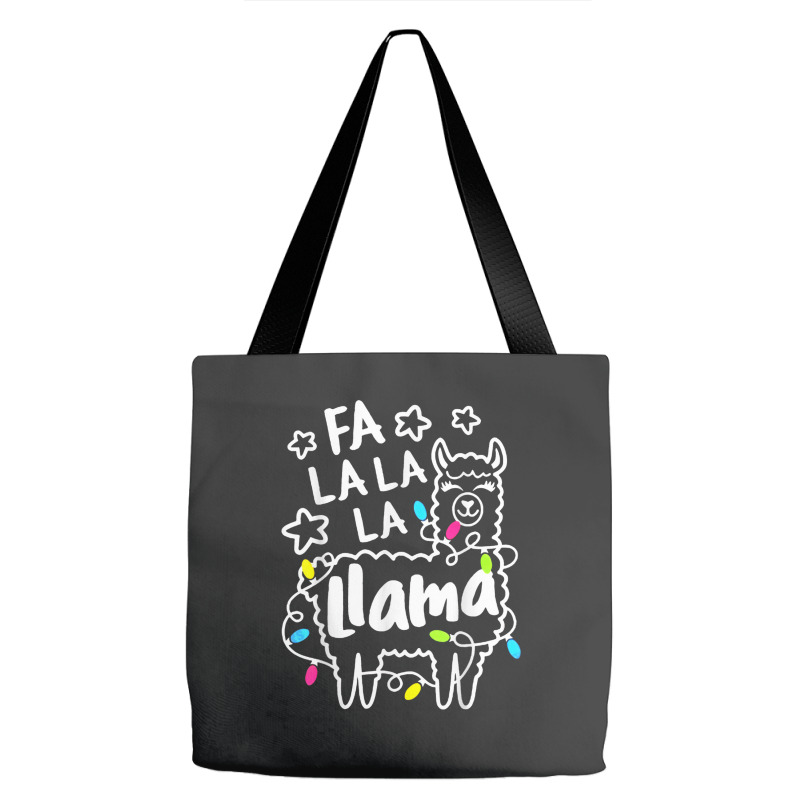 Pajamas Xmas Fa La La Llama Kids Women Christmas Pajama Tote Bags | Artistshot