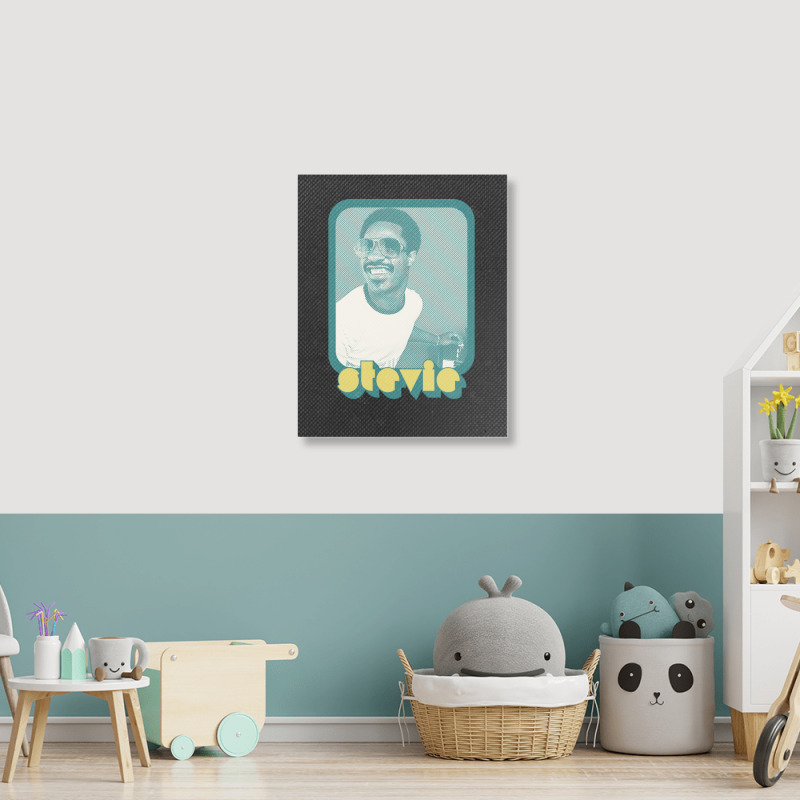 C:\users\dell\desktop\l2\chung 7\stevie Wonder Stevie Wonder ___ Retro Portrait Canvas Print | Artistshot