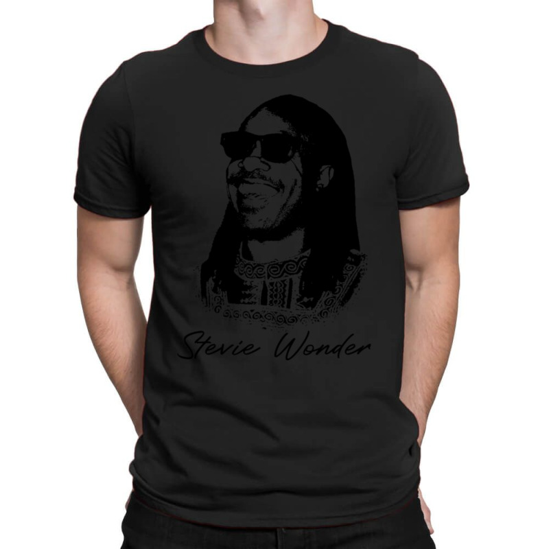 C:\users\dell\desktop\l2\chung 7\stevie Wonder Stevie Wonder Black Sun T-shirt | Artistshot