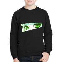 Anime Eyes (green) Youth Sweatshirt | Artistshot