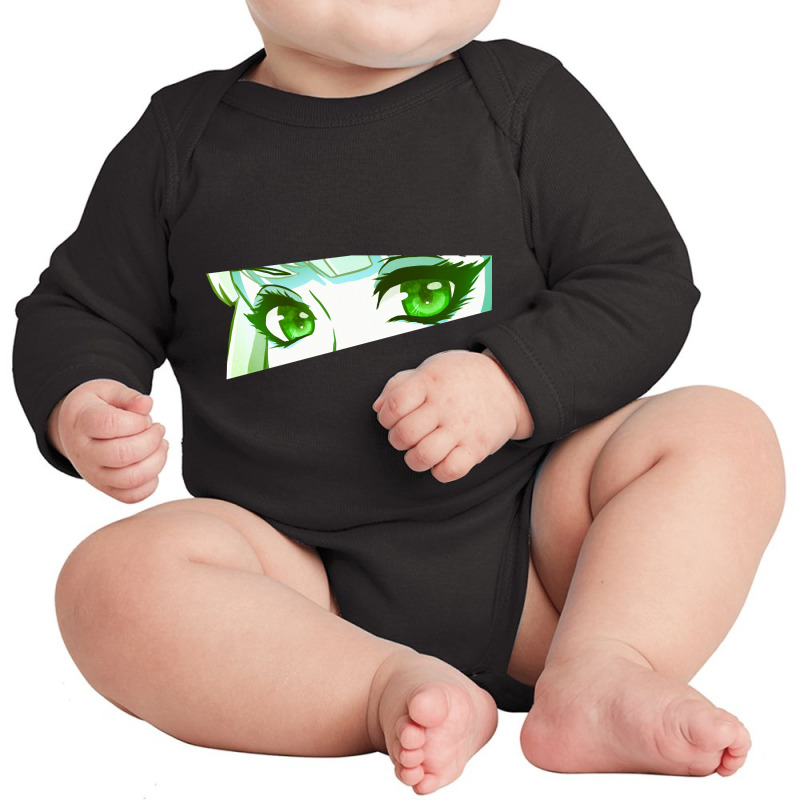 Anime Eyes (green) Long Sleeve Baby Bodysuit | Artistshot