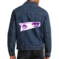 Anime Eyes (purple) Men Denim Jacket | Artistshot