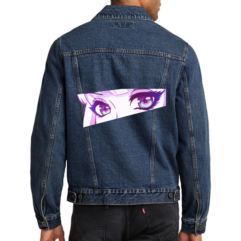 Anime Eyes (purple) Men Denim Jacket | Artistshot