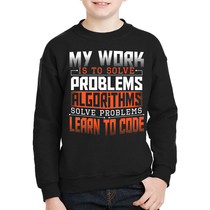 Algorithm Coding Programming Html Computer Engineer Hacker Youth Sweatshirt | Artistshot