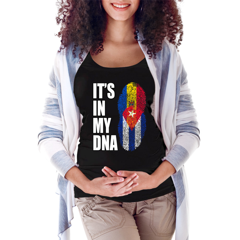 Cuban And Moldovan Mix Dna Heritage Flag Premium T Shirt Maternity Scoop Neck T-shirt by cm-arts | Artistshot