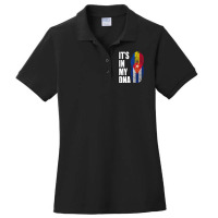 Cuban And Moldovan Mix Dna Heritage Flag Premium T Shirt Ladies Polo Shirt | Artistshot