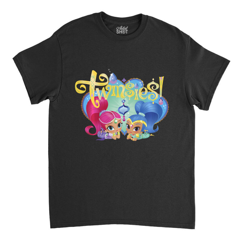 Kids Shimmer And Shine Twinsies Framed Portrait Classic T-shirt | Artistshot