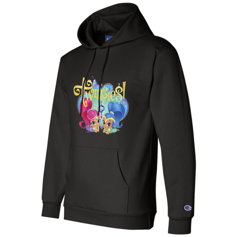 Kids Shimmer And Shine Twinsies Framed Portrait Champion Hoodie | Artistshot